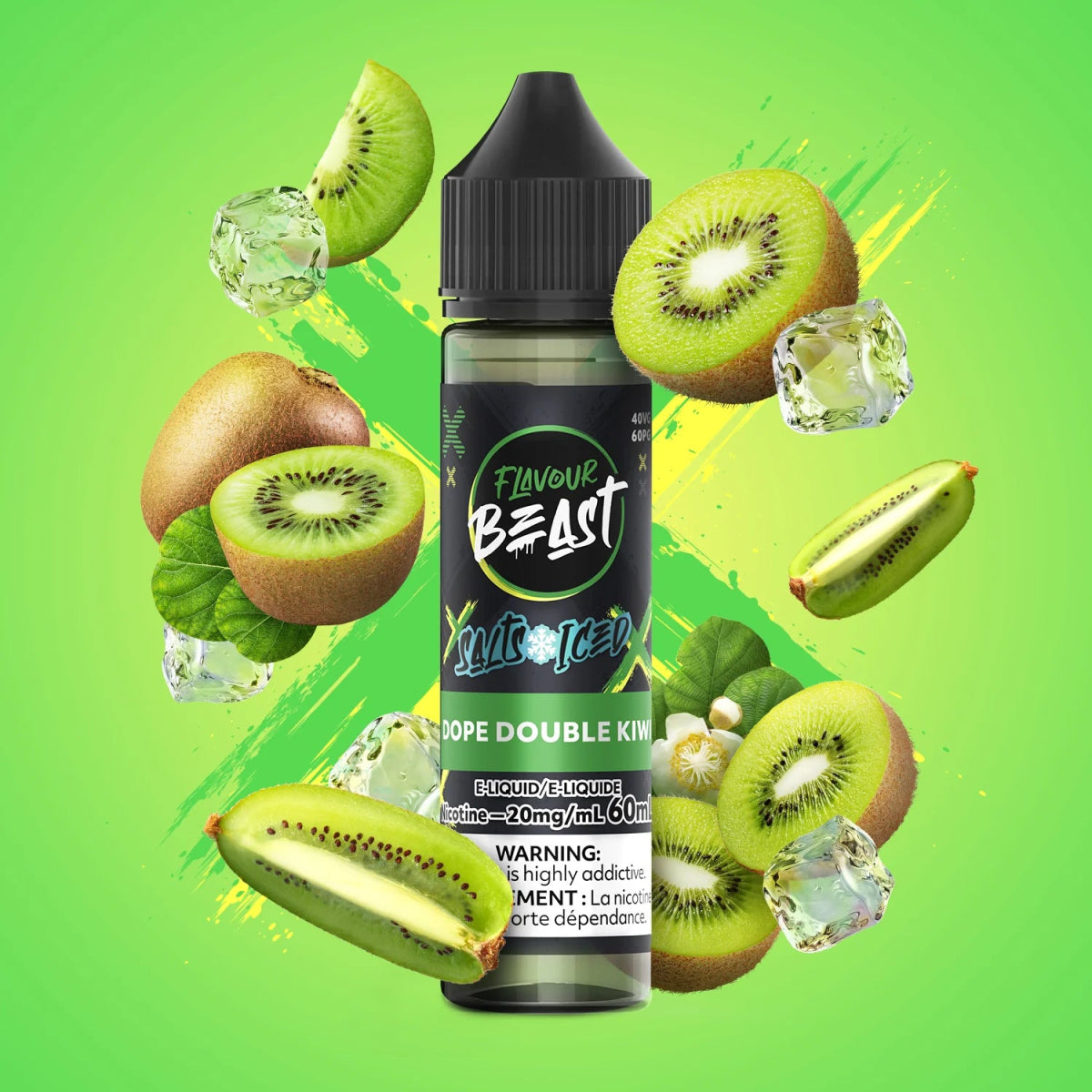 Dope Double Kiwi Iced by Flavour Beast - Salt Nic Vape Juice - Vapeshop Mania