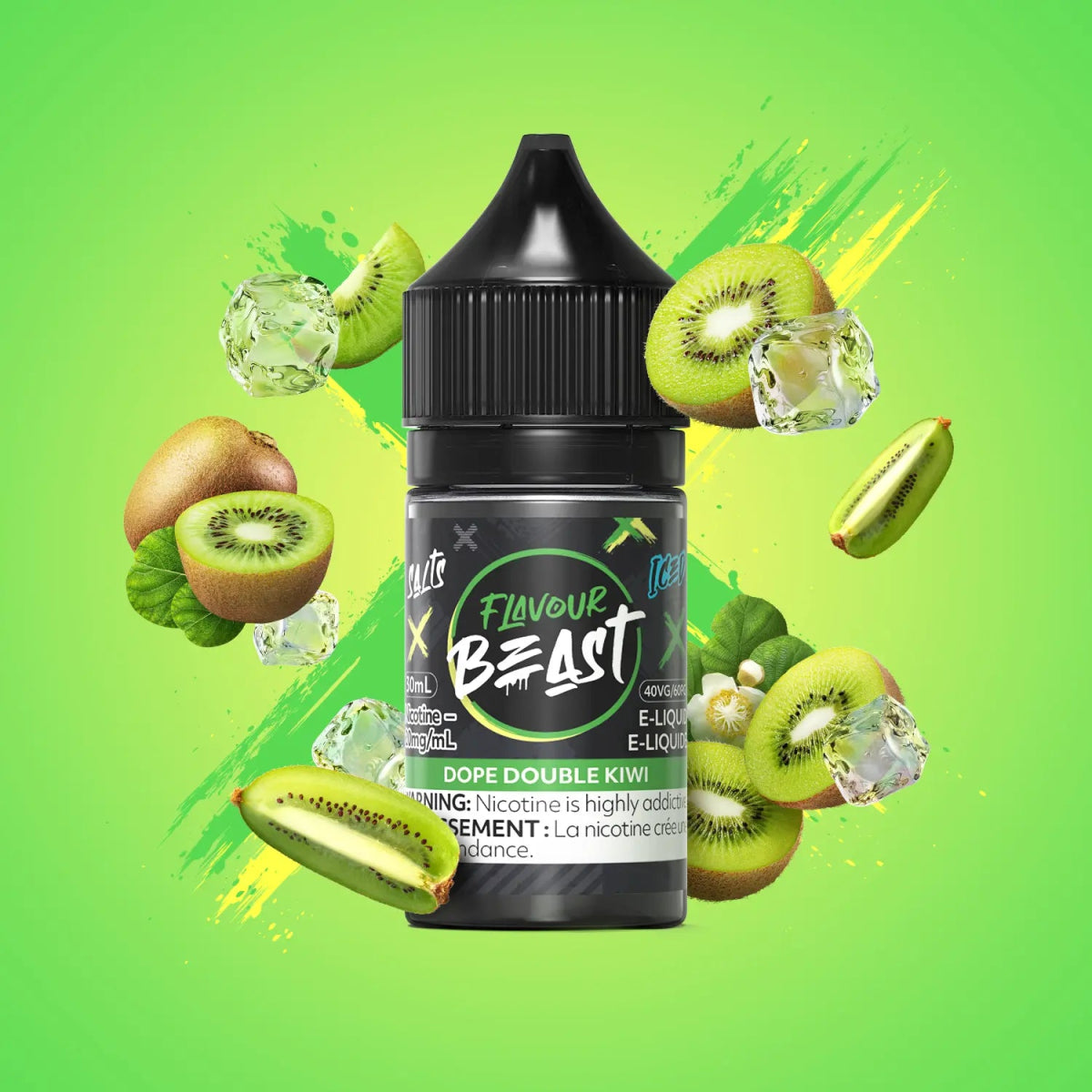 Dope Double Kiwi Iced by Flavour Beast - Salt Nic Vape Juice - Vapeshop Mania