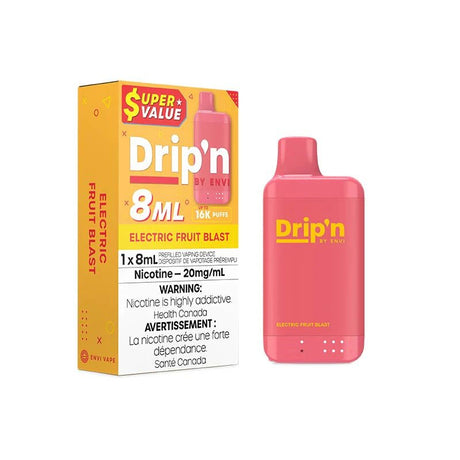 Shop Drip'n by Envi 16K Disposable - Electric Fruit Blast - at Vapeshop Mania