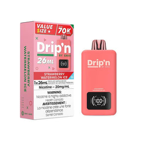 Shop Drip'n by Envi 70K Disposable - Strawberry Watermelona Ice - at Vapeshop Mania