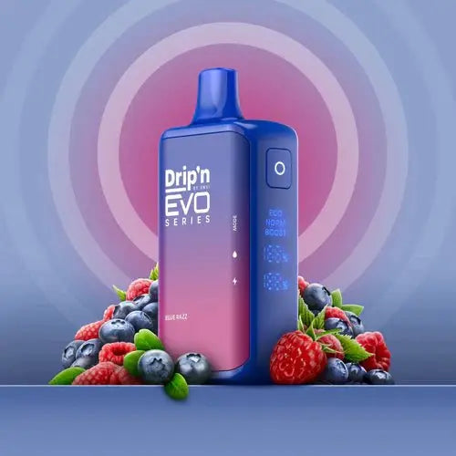 Drip'n by Envi EVO Series 28K Disposable - Blue Razz - Vapeshop Mania