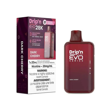 Drip'n by Envi EVO Series 28K Disposable - Dark Cherry - Vapeshop Mania