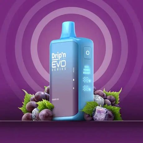 Drip'n by Envi EVO Series 28K Disposable - Grape Ice - Vapeshop Mania