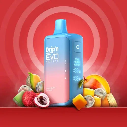 Drip'n by Envi EVO Series 28k Disposable - Lychee Mango Melon lce - Vapeshop Mania
