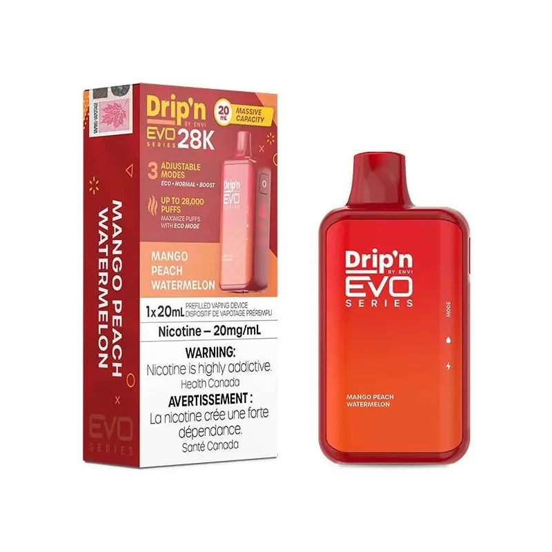 Drip'n by Envi EVO Series 28K Disposable - Mango Peach Watermelon - Vapeshop Mania
