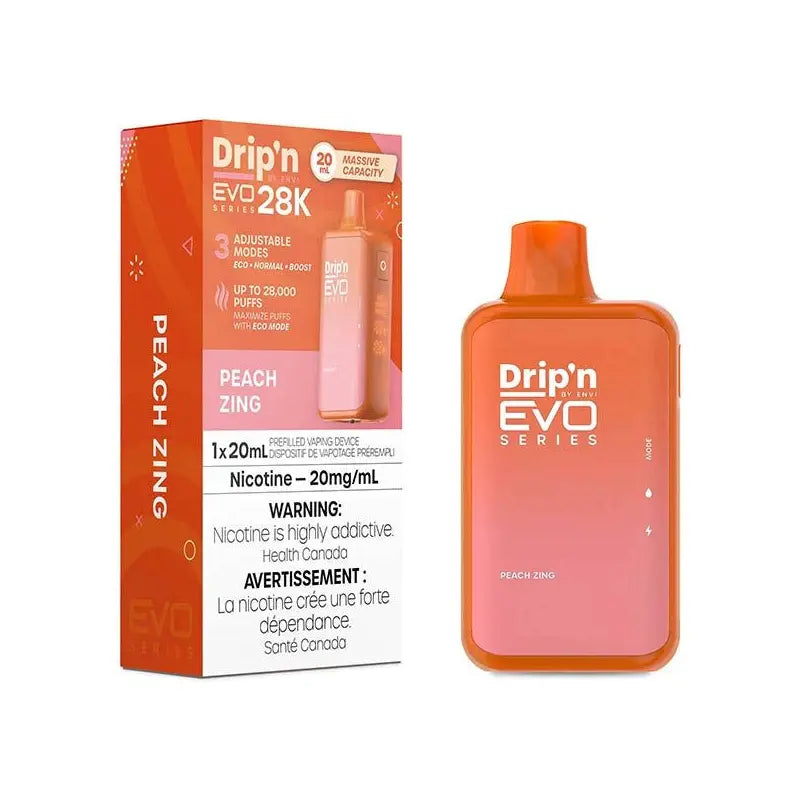 Drip'n by Envi EVO Series 28k Disposable - Peach Zing - Vapeshop Mania
