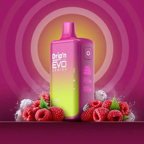 Drip'n by Envi EVO Series 28k Disposable - Raspberry Blast lce - Vapeshop Mania