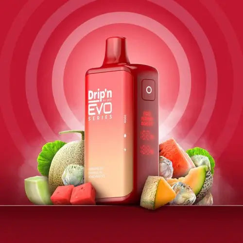 Drip'n by Envi EVO Series 28k Disposable - Watermelon Cantaloupe Honeydew lce - Vapeshop Mania