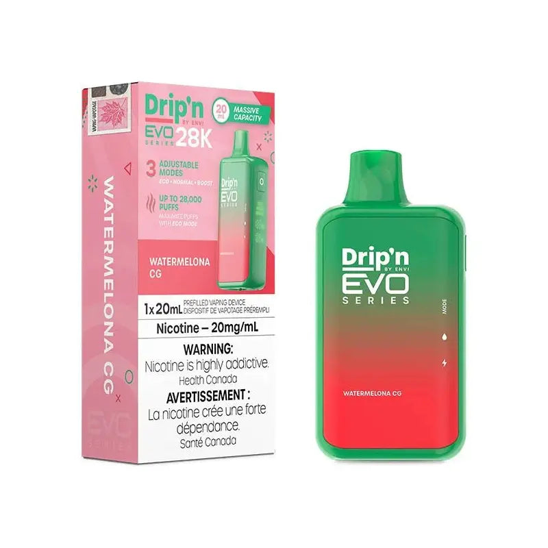 Drip'n by Envi EVO Series 28K Disposable - Watermelon CG - Vapeshop Mania