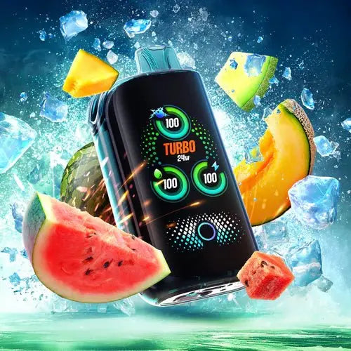 Drip'n by Envi Fasta Blast 30K Disposable - Watermelon Cantaloupe Honeydew Ice - Vapeshop Mania