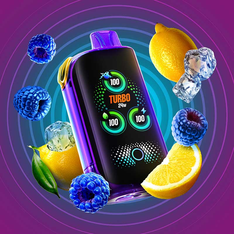 Drip'n by Envi x Fasta Blast 30K Disposable - Blue Razz + Lemon (Fusion) - Vapeshop Mania