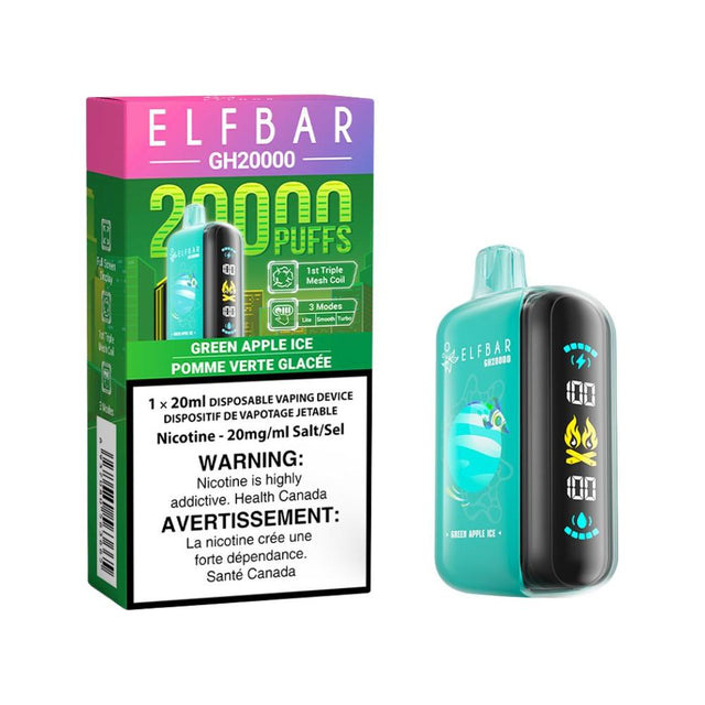ELF Bar GH20K Disposable - Green Apple Ice - Vapeshop Mania