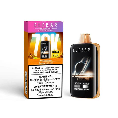 Shop ELF Bar MoonNight 70K Disposable - Double Mango - at Vapeshop Mania