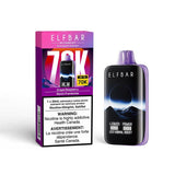 Shop ELF Bar MoonNight 70K Disposable - Grape Raspberry - at Vapeshop Mania