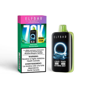 Shop ELF Bar MoonNight 70K Disposable - Miami Mint - at Vapeshop Mania