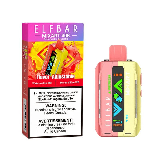 Shop Elfbar MixArt 40K Disposable - Watermelon WB - at Vapeshop Mania