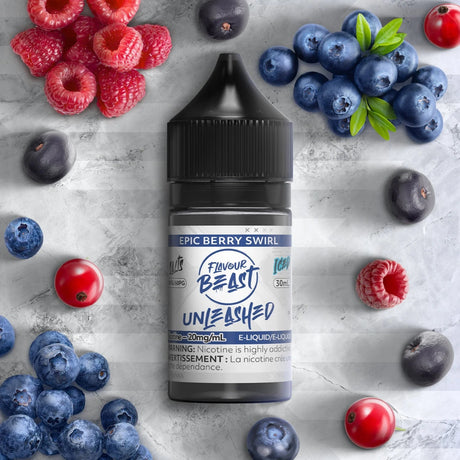 Epic Berry Swirl Iced Unleashed by Flavour Beast - Salt Nic Vape Juice - Vapeshop Mania