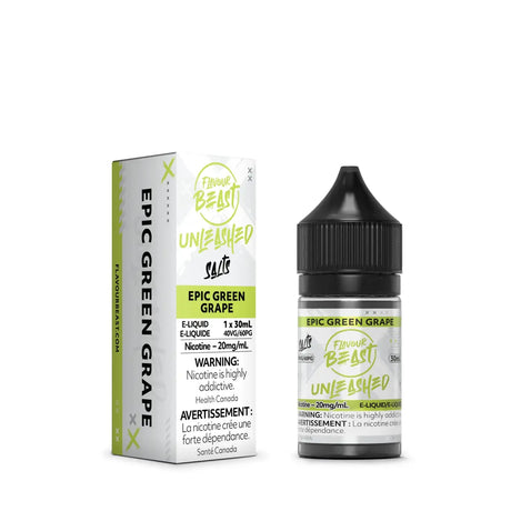 Epic Green Grape Unleashed by Flavour Beast - Salt Nic Vape Juice - Vapeshop Mania