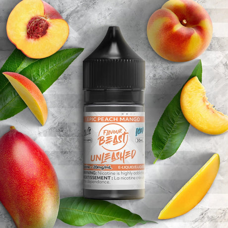 Epic Peach Mango Iced Unleashed by Flavour Beast - Salt Nic Vape Juice - Vapeshop Mania