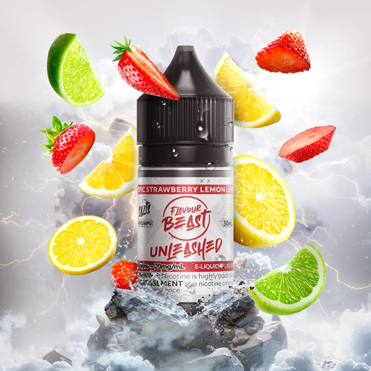 Epic Strawberry Lemon Lime Unleashed by Flavour Beast - Salt Nic Vape Juice - Vapeshop Mania