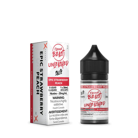 Epic Strawberry Peach Unleashed by Flavour Beast - Salt Nic Vape Juice - Vapeshop Mania