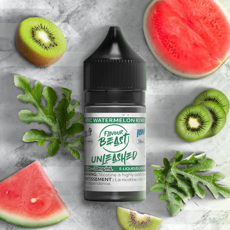 Epic Watermelon Kiwi Iced Unleashed by Flavour Beast - Salt Nic Vape Juice - Vapeshop Mania
