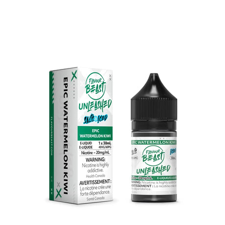 Epic Watermelon Kiwi Iced Unleashed by Flavour Beast - Salt Nic Vape Juice - Vapeshop Mania