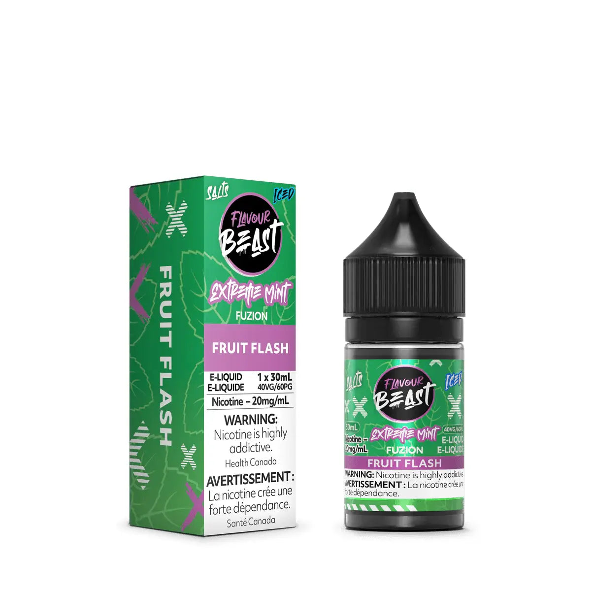 Extreme Mint Fuzion Fruit Flash (Iced) by Flavour Beast - Salt Nic Vape Juice - Vapeshop Mania