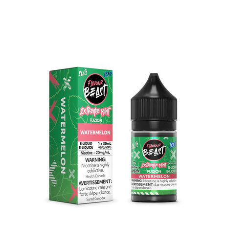 Extreme Mint Fuzion Watermelon (Iced) by Flavour Beast - Salt Nic Vape Juice - Vapeshop Mania