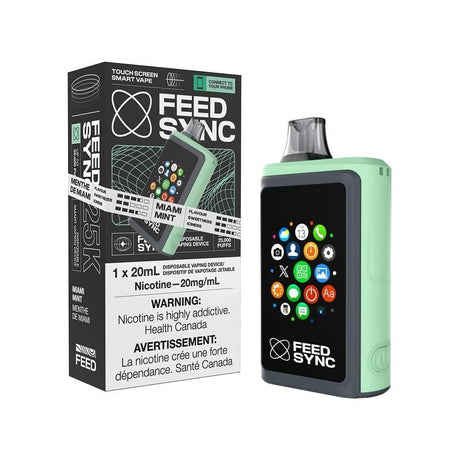 FEED SYNC 25k Puffs Disposable Vape – Miami Mint - Vapeshop Mania