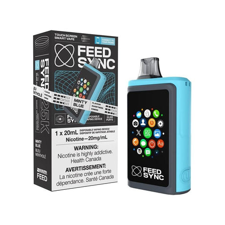 FEED SYNC 25k Puffs Disposable Vape – Minty Blue - Vapeshop Mania