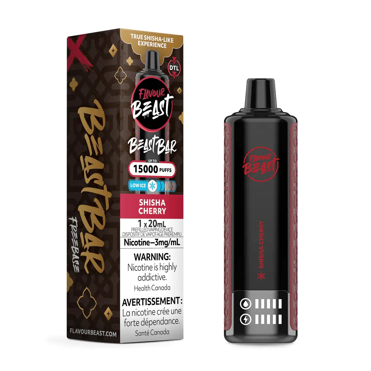 Flavour Beast Beast Bar 15K Disposable - Shisha Cherry (Low Ice) - Vapeshop Mania