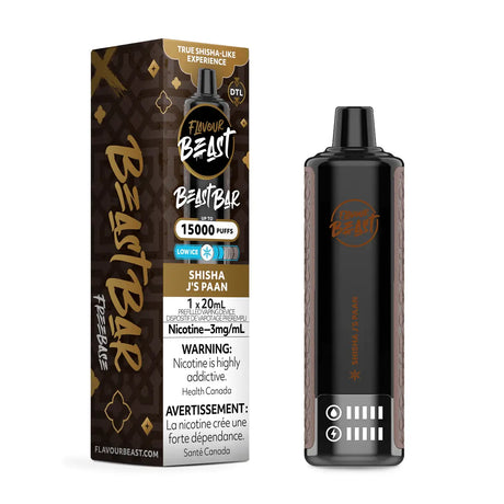 Flavour Beast Beast Bar 15K Disposable - Shisha J's Paan (Low Ice) - Vapeshop Mania