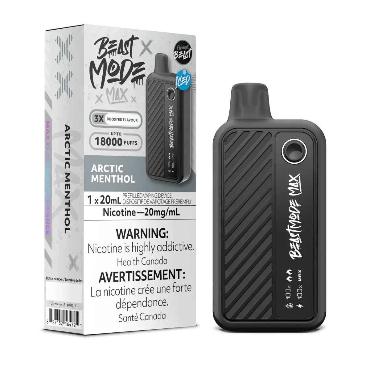 Flavour Beast Beast Mode Max 18K Disposable - Arctic Menthol (Iced) - Vapeshop Mania