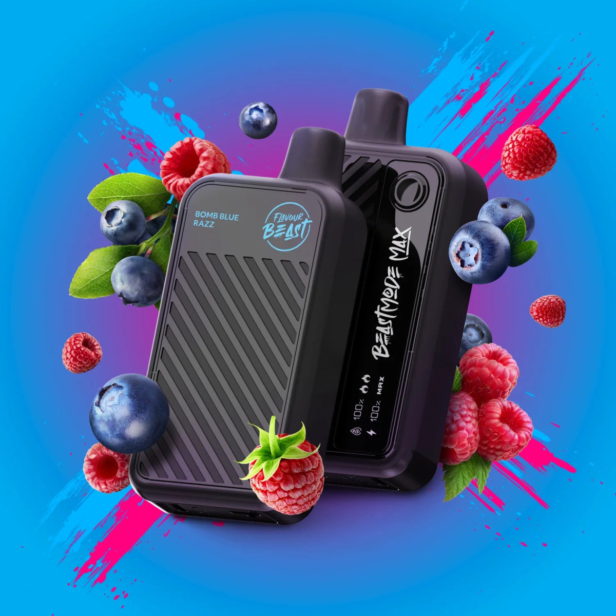 Flavour Beast Beast Mode Max 18K Disposable - Bomb Blue Razz - Vapeshop Mania