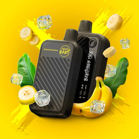 Flavour Beast Beast Mode Max 18K Disposable - Bussin Banana (Iced) - Vapeshop Mania