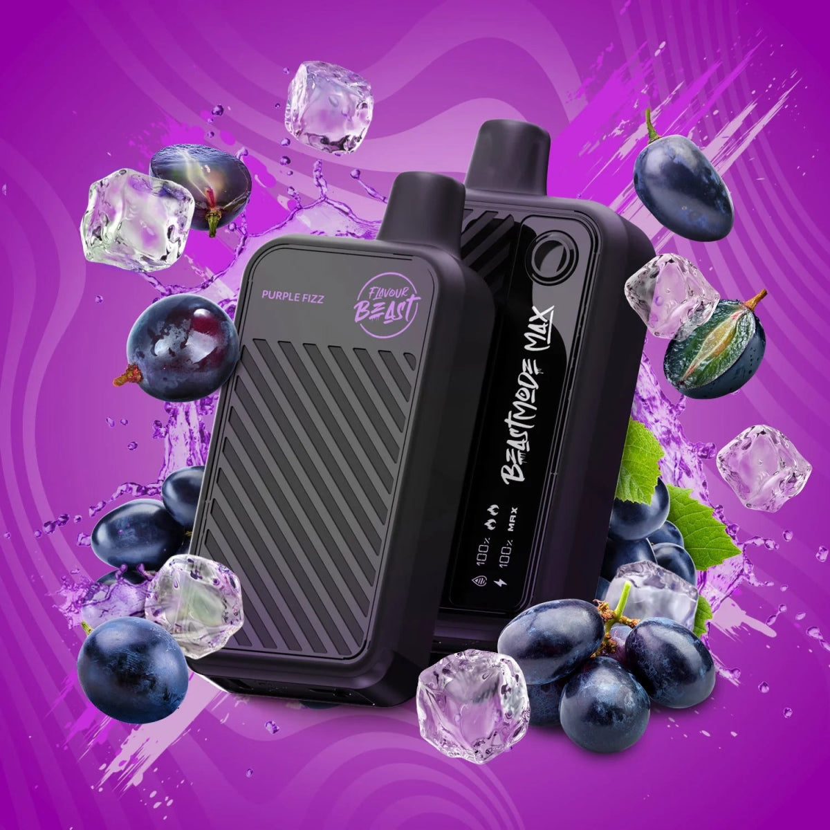 Flavour Beast Beast Mode Max 18K Disposable - Chuggin' Purple Fizz (Iced) - Vapeshop Mania