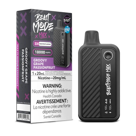 Flavour Beast Beast Mode Max 18K Disposable - Groovy Grape Passionfruit (Iced) - Vapeshop Mania