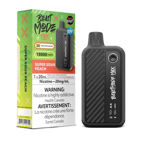 Flavour Beast Beast Mode Max 18K Disposable - Super Sour Peach (Iced) - Vapeshop Mania