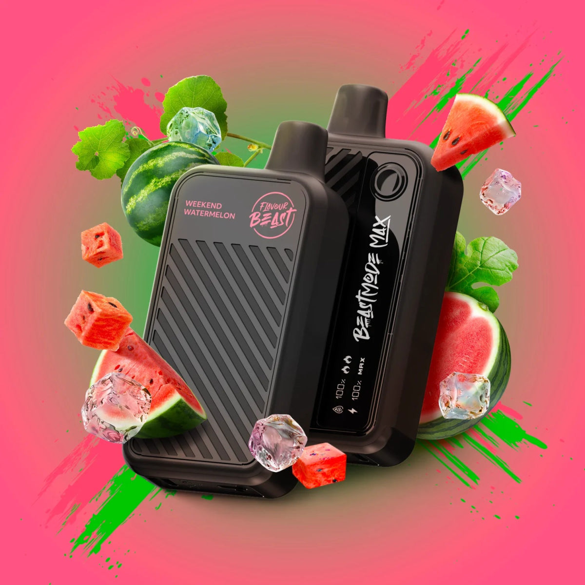 Shop Flavour Beast Beast Mode Max 18K Disposable - Weekend Watermelon (Iced) - at Vapeshop Mania