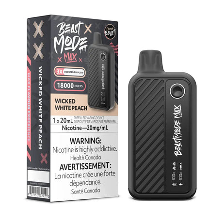 Flavour Beast Beast Mode Max 18K Disposable - Wicked White Peach - Vapeshop Mania