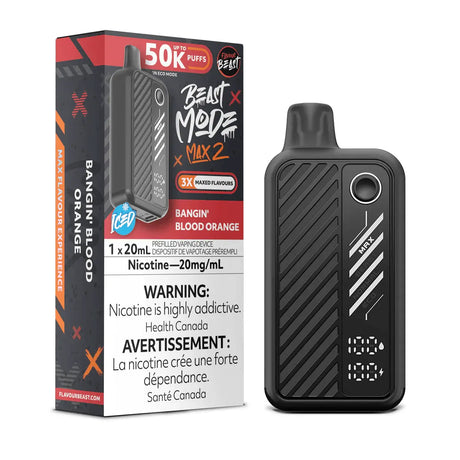 Flavour Beast Beast Mode Max 2 50K Disposable - Bangin' Blood Orange Iced - Vapeshop Mania