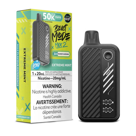 Flavour Beast Beast Mode Max 2 50K Disposable - Extreme Mint Iced - Vapeshop Mania