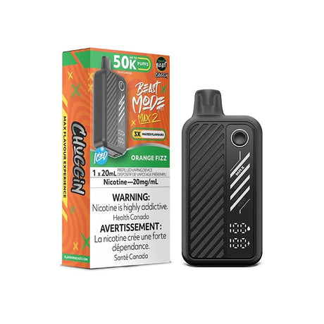 Shop Flavour Beast Beast Mode Max 2 50K Disposable - Orange Sparkle - at Vapeshop Mania
