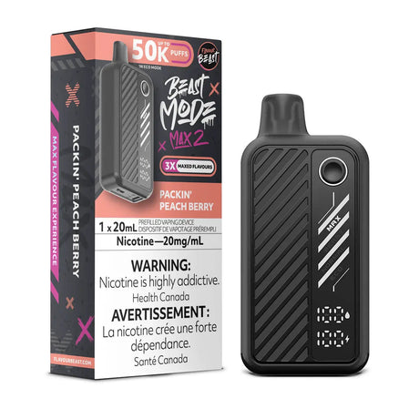 Flavour Beast Beast Mode Max 2 50K Disposable - Packin' Peach Berry - Vapeshop Mania