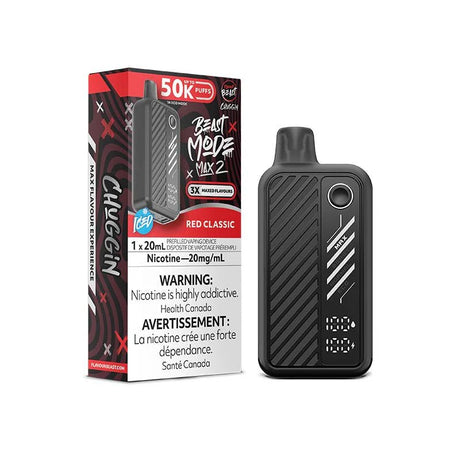 Shop Flavour Beast Beast Mode Max 2 50K Disposable - Red Classic - at Vapeshop Mania