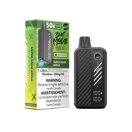 Shop Flavour Beast Beast Mode Max 2 50K Disposable - Super Sour Apple Iced - at Vapeshop Mania