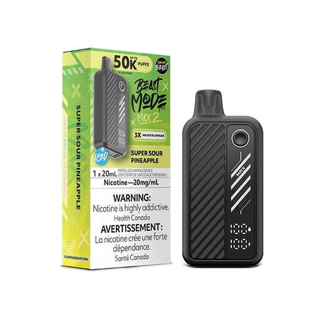 Shop Flavour Beast Beast Mode Max 2 50K Disposable - Super Sour Pineapple Iced - at Vapeshop Mania