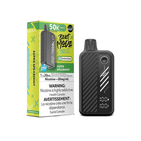 Shop Flavour Beast Beast Mode Max 2 50K Disposable - Super Spearmint Iced - at Vapeshop Mania