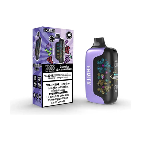 Fruitii 50K Disposable Vape - Grape Ice - Vapeshop Mania